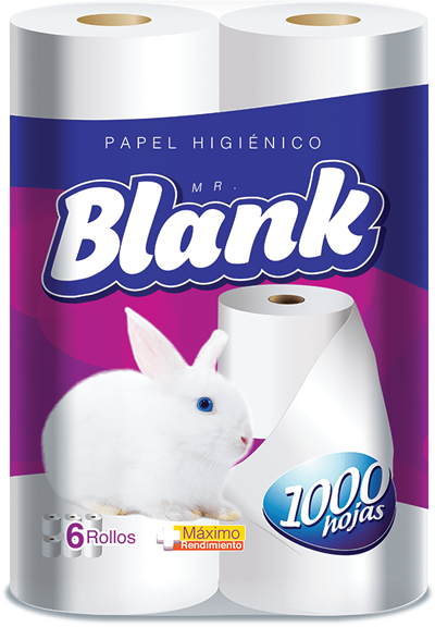MR BLANK PAPEL HIGIÉNICO  H/S 1000H PAQ 6U