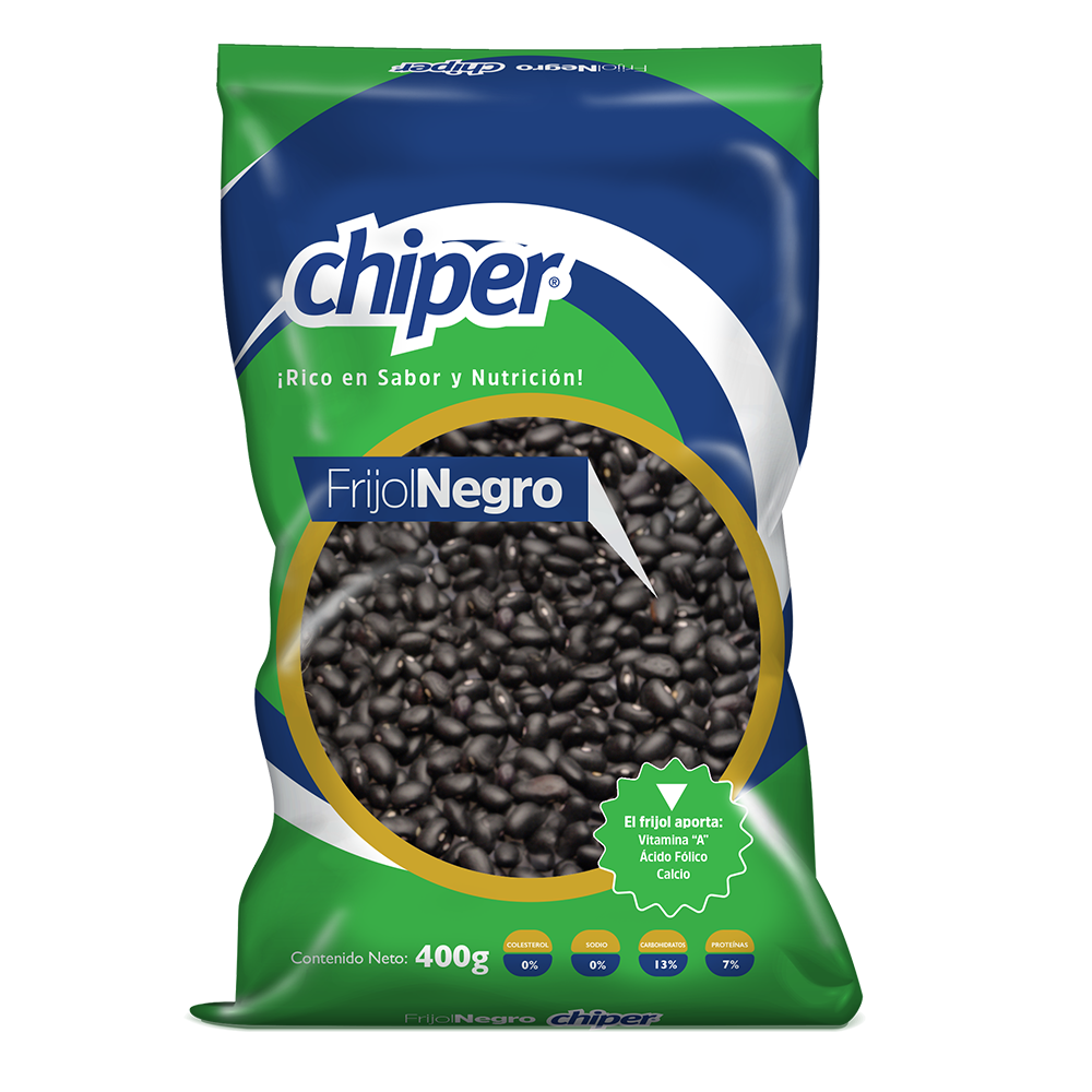 CHIPER FRIJOL NEGRO BOLSA 400G