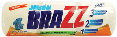 BRAZZ JABON EN BOLA BLANCO 3U 1275G