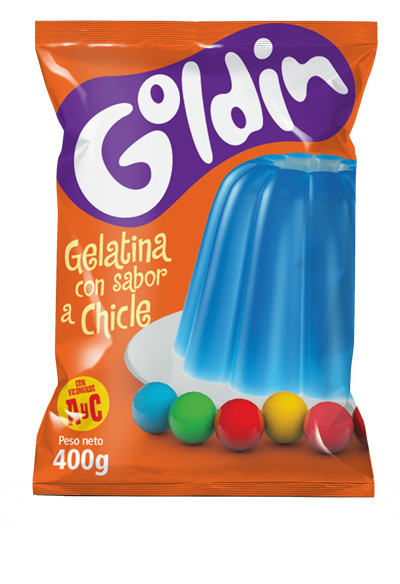 GOLDIN GELATINA CHICLE BOLSA 400G