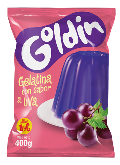 GOLDIN GELATINA UVA BOLSA 400G