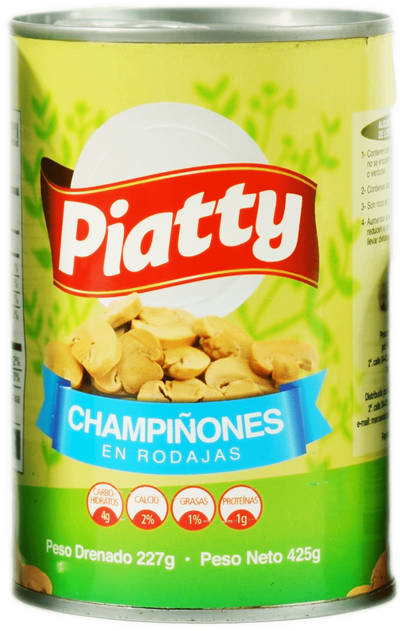 PIATTY CHAMPIÑONES  EN  RODAJA LATA