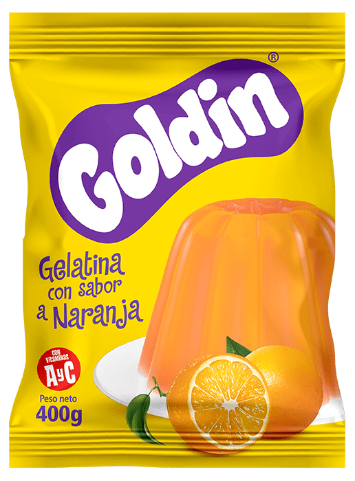 GOLDIN GELATINA NARANJA BOLSA 400G