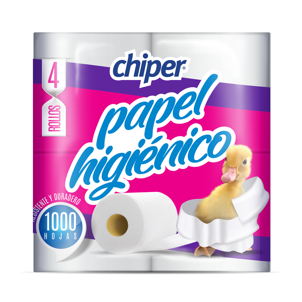 PAPEL HIGIÉNICO 1000 HOJAS SIMPLES CHIPER