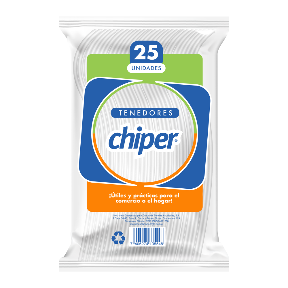 TENEDOR BLANCO CHIPER