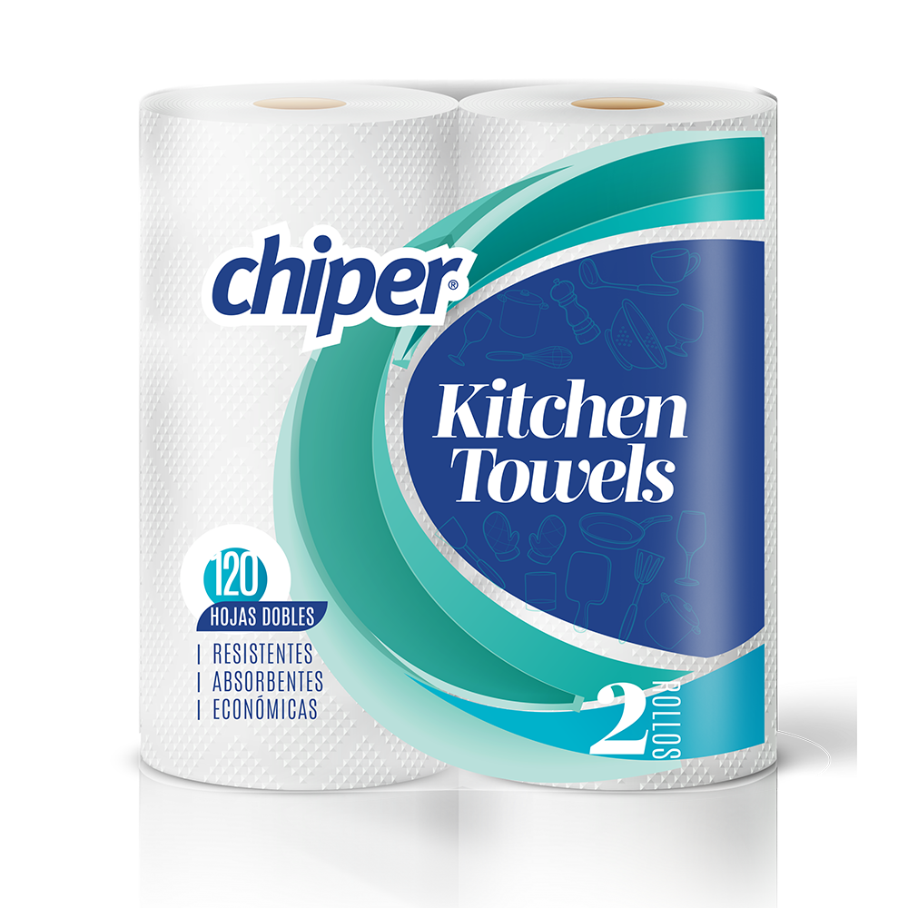 TOALLA DE COCINA 120 HOJAS DOBLES CHIPER