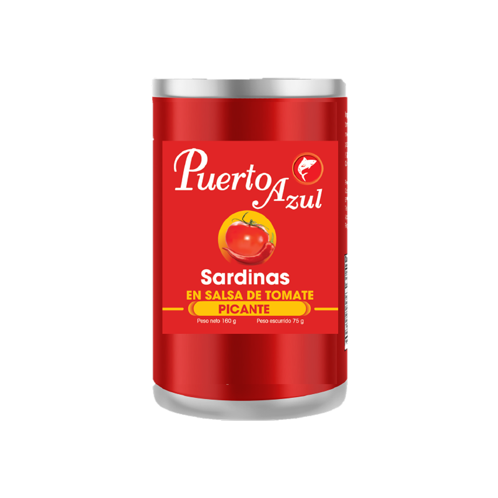 SARDINA EN SALSA DE TOMATE PICANTE PUERTO AZUL