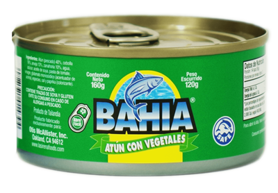BAHIA ATÚN CON VEGETALES LATA 160G